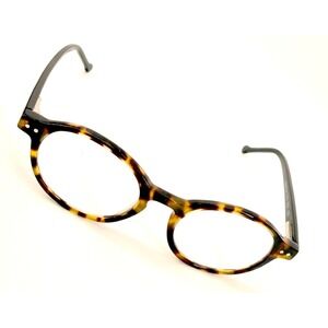 Colors in Optics CX101 TYOX Tortoise Round Reading Glasses +2.50 Handmade Italy